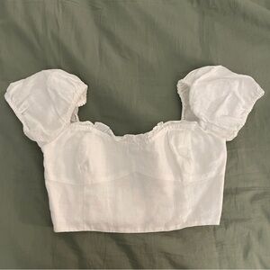 Wilfred Wander Linen Blouse in White (Size XS)